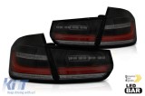 Set de stopuri LED potrivit pentru BMW Seria 3 F30 sedan 2011-2018, fumuriu negru, stanga si dreapta Performance AutoTuning