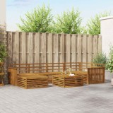 vidaXL Set de canapele de exterior 7 pcs natural Lemn Solid de Acacia 3373774