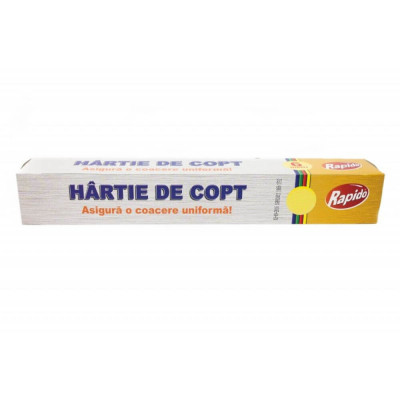 Hartie pentru Copt in Rola RAPIDO, 0.3x50 m, Pergament pentru Tavi, Hartie Cerata de Copt, Hartie de Copt in Rola, Hartie Pergament pentru Copt, Harti foto