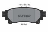 Set placute frana TEXTAR 2491801