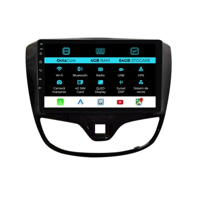 Navigatie Dedicata Opel Karl (2015 - 2019), 9Inch, 4Gb Ram, 64Gb Stocare, Carplay foto