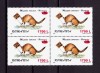 RO 2000 , LP 1505 ,&quot;Fauna 1997 - supra. &quot;coroana&quot; ,bloc de 4 ,MNH, Nestampilat