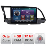 Navigatie dedicata Hyundai Elantra 2015-2018 C-581 Octa Core cu Android Radio Bluetooth Internet GPS WIFI 4+32GB CarStore Technology, EDOTEC