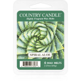 Country Candle Spiral Aloe ceară pentru aromatizator 64 g