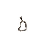 Pandantiv, jolie silver, argint 925, model inima contur asimetrica, 1.4 g, 1.6 x 1.2 cm
