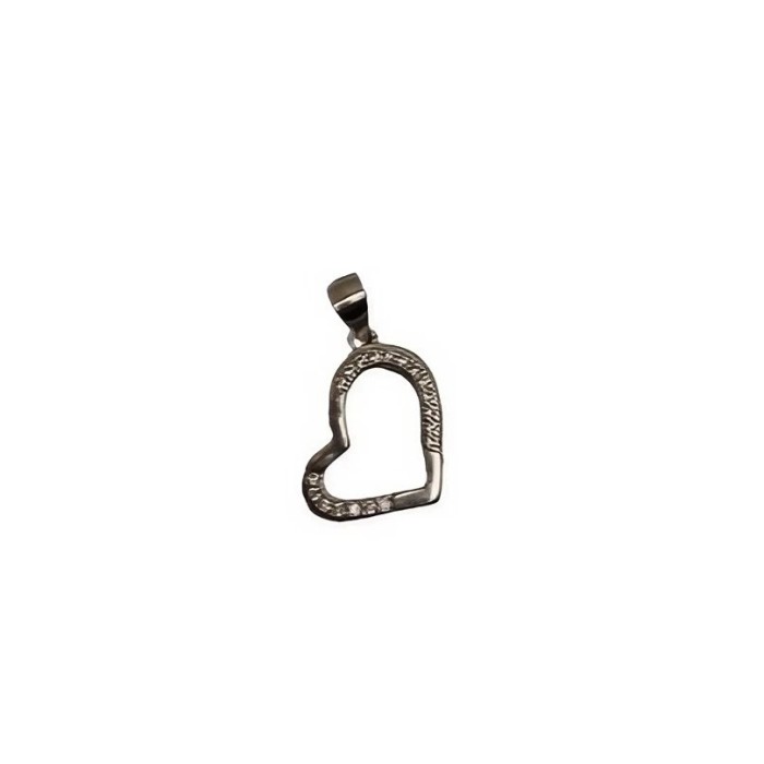Pandantiv, jolie silver, argint 925, model inima contur asimetrica, 1.4 g, 1.6 x 1.2 cm