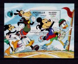 ✅Anguilla 1984 &quot;Disney- Olimpiada Losa Angeles &quot;, Mickey , colita 53 II ,MNH
