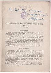 Politehnica Bucuresti - Al. Braniski - Extras Revista de metalurgie - autograf