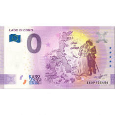 !!! 0 EURO SOUVENIR - ITALIA , LAGO COMO - 2021.1 - UNC