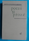 Agatha Grigorescu Bacovia &ndash; Poezii si proza ( prima editie )