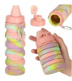 Sticla de apa pliabila 500ml rainbow (Unicorn) pentru copii