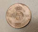 Suedia - 5 ore (1967) monedă s007 - Regele Gustaf VI Adolf, Europa