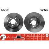 Set disc frana BMW 7 (E65 E66 E67) 07.01-12.09, Spate, 324X20mm, ventilat, TRW