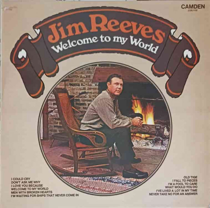 Disc vinil, LP. Welcome To My World-JIM REEVES