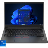 Laptop Lenovo ThinkPad E14 Gen 4, 14 FHD, procesor Intel Core i7-1255U, 16GB RAM, 512GB SSD, Intel Iris Xe Graphics, Windows 11 Pro, Black