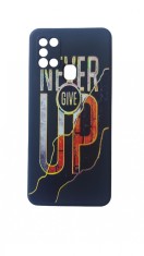 Husa telefon compatibila cu Samsung Galaxy A21s, Negru, Never Give Up, 275HT