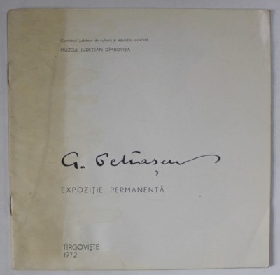 G . PETRASCU , EXPOZITIE PERMANENTA , CATALOG , 1972 foto
