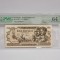 BANCNOTA UNC 100 LEI 1947 GRADATA PMG 64 - SERII CONSECUTIVE