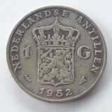 Olanda 1 gulden 1952 argint Juliana, Europa