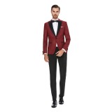 Sacou barbati ceremonie grena S008