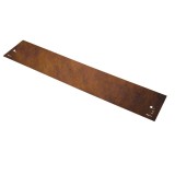Rasenkante Cortenstahl 70 cm lang, 13,5 - 18,5 cm hoch, Beeteinfassung, Beetumrandung - Metall feuerverzinkt, Breite: 13.5 cm