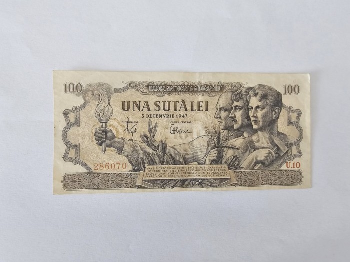 Romania 100 Lei 1947 Noua