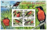 Timbre Burundi 2011 - Pasari Exotice / Colita, Colectie timbre rare, Tema Aviatie si Ornitoring