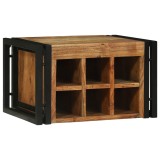 vidaXL raft pentru vin 46x35x27.5 cm Lemn Solid din Acacia