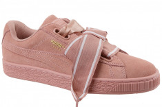 Pantofi pentru adida?i Puma Suede Heart Satin II W 364084-03 Roz foto