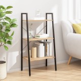 VidaXL Raft cu 3 niveluri, maro deschis / negru, 56x35x108 cm