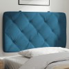 VidaXL Pernă tăblie de pat, albastru, 90 cm, catifea 374712