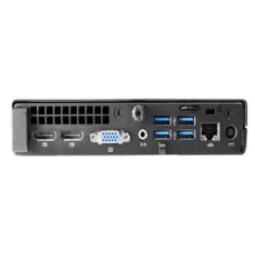 Pachet Calculator Refurbished HP EliteDesk 800 G2 Mini PC, Intel Core i7-6700T 2.80 - 3.60GHz, 8GB DDR4, 256GB SSD + Monitor 22 Inch + Windows 10 Home