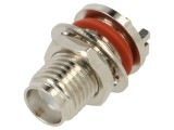 Conector SMA soclu mamă orizontal SMT PTFE aurit GCT RFPC-SMA31-FN-095-A