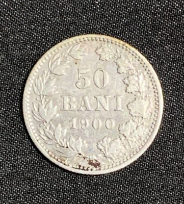 Moneda 50 bani 1900 argint foto