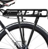 Portbagaj spate pentru bicicleta din aluminiu, 35 kg, negru