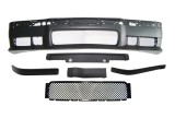 Set bara fata BMW Seria 3 (E36), 12.1990-03.00, grunduit, de vopsit; type M3; cu grila inferiorae, cu bandouri; cu gauri lampa ceata; Tuning,