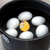 Cronometru Fiert Oua, Eggy Time, Indicator Nivel Fierbere, Galben, Oem