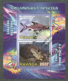 Rwanda 2009 Fishes, perf.sheetlet, used T.027, Stampilat