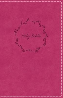 KJV, Deluxe Gift Bible, Imitation Leather, Pink, Red Letter Edition foto