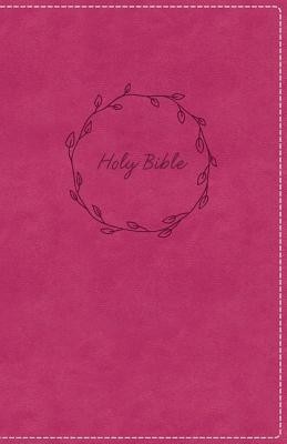 KJV, Deluxe Gift Bible, Imitation Leather, Pink, Red Letter Edition