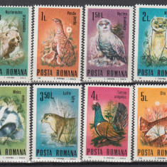 ROMANIA 1985 LP 1123 FAUNA PROTEJATA SERIE MNH