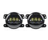 Set 2 Proiectoare Ceata LED Dacia Renault Nissan 98mm 30W 12V H11 Lumina Alba Carcasa Aluminiu