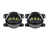 Cumpara ieftin Set 2 proiectoare ceata LED Dacia, Renault, Nissan, lumina alba, diamentru 3.5 98mm, 30W, 12V, carcasa aluminiu, mufa H11, BZRSH, IPF