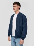 Jacheta barbati tip aviator cu buzunare oblice bleumarin, XL