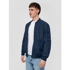 Jacheta barbati tip aviator cu buzunare oblice bleumarin, XL