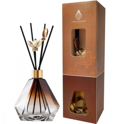 Odorizant camera parfum floral și fructat, sticla decor și bețișoare ornamentale, 100 ml foto