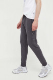 Nicce pantaloni de trening culoarea gri, cu imprimeu