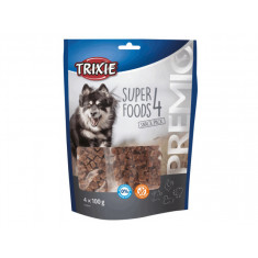 Trixie Recompensa Premio 4 Superfood, Pui/Rata/Vita/Miel, 4 x 100 g, 31854