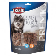 Trixie Recompensa Premio 4 Superfood, Pui/Rata/Vita/Miel, 4 x 100 g, 31854