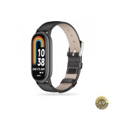 Curea Tech-Protect Leatherfit pentru Xiaomi Smart Band 8 / 9 Neagra